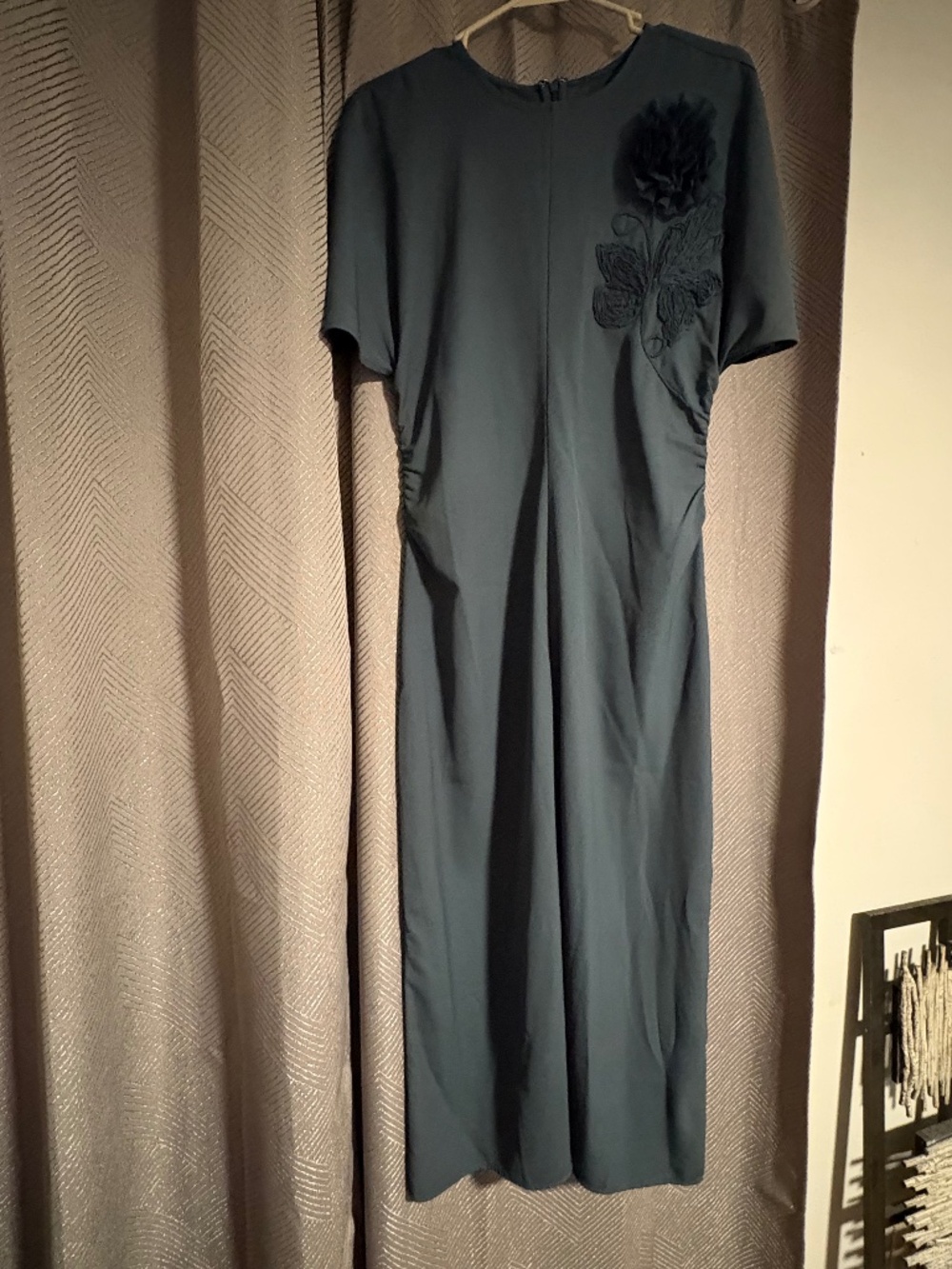 Maeve Dress Ruched Midi Dress Size Small NWOT